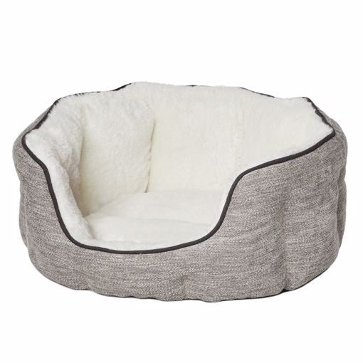 17" Tulip Bed -Taupe/Fur