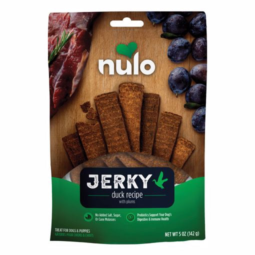 Nulo Jerky Strips Grain Free - Duck/Plum - 5oz