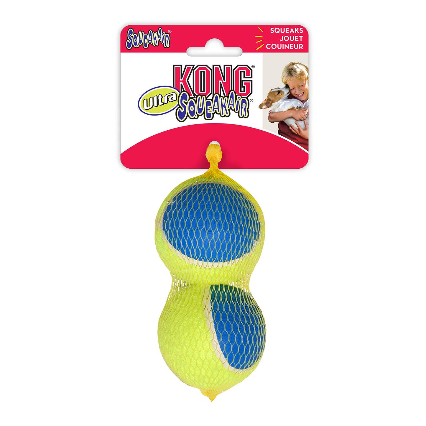 Kong 2pk. Ultra Squeakair Ball Large