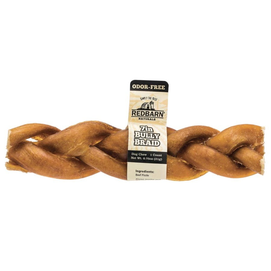Odor Free Braided Bully Stick 7”