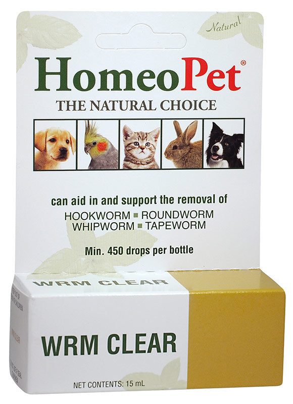 Homeopathy Worm Clear 15ML./Cat & Dogs