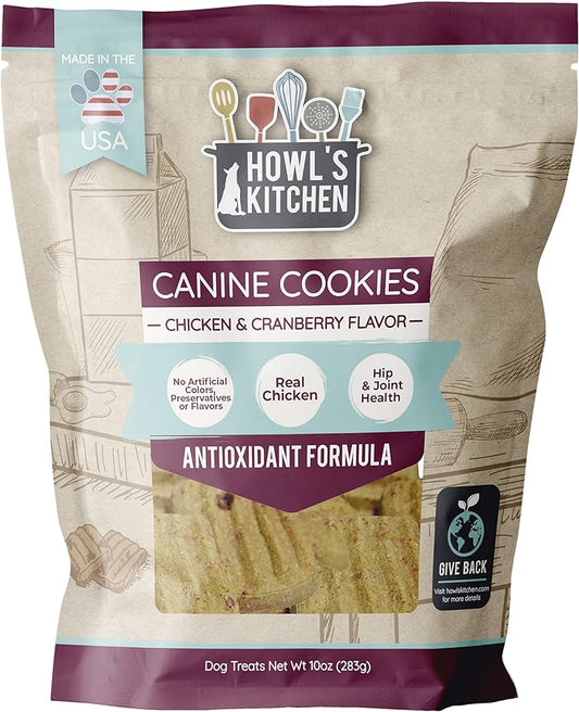 Howl’s Kitchen Canine Cookies - Chicken & Cranberry 10oz