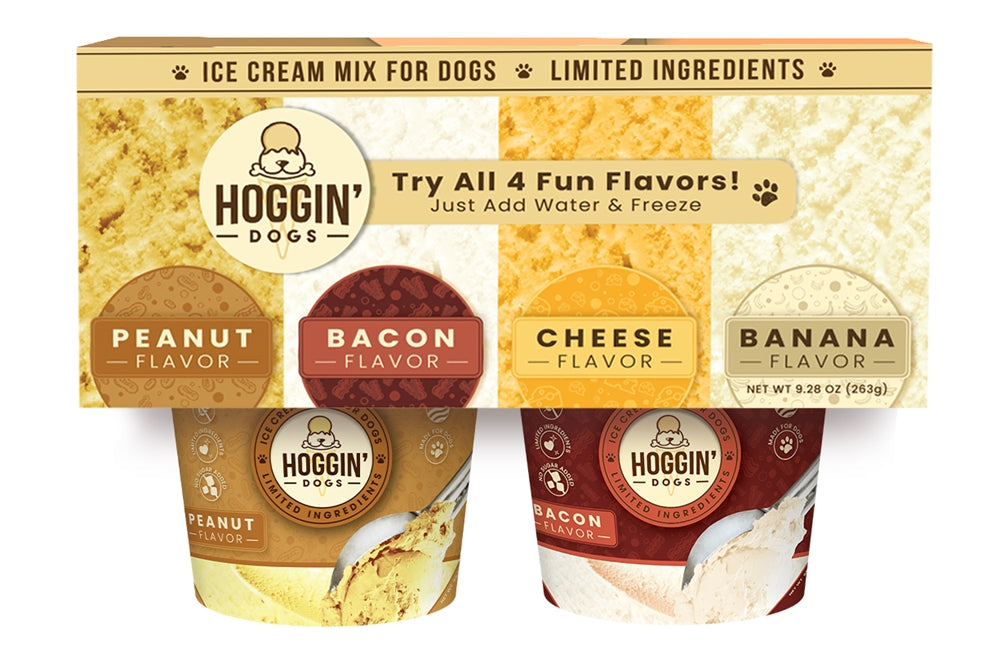 Hoggin’ Dogs Ice Cream Mix for Dogs - Sample Pack - 9.8oz