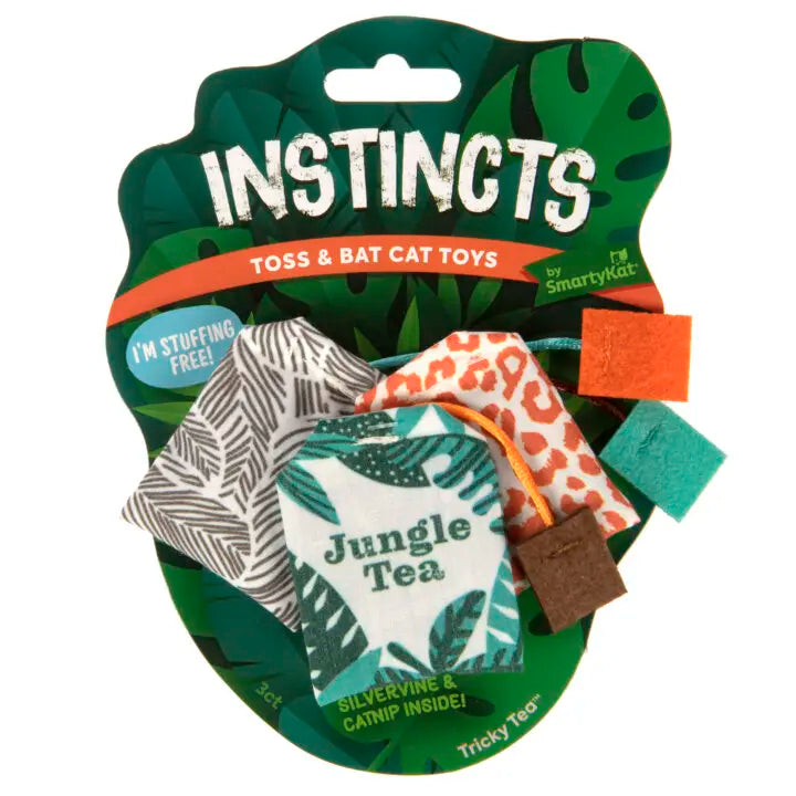Insticts Toss & Bat Cat Toys 3pk