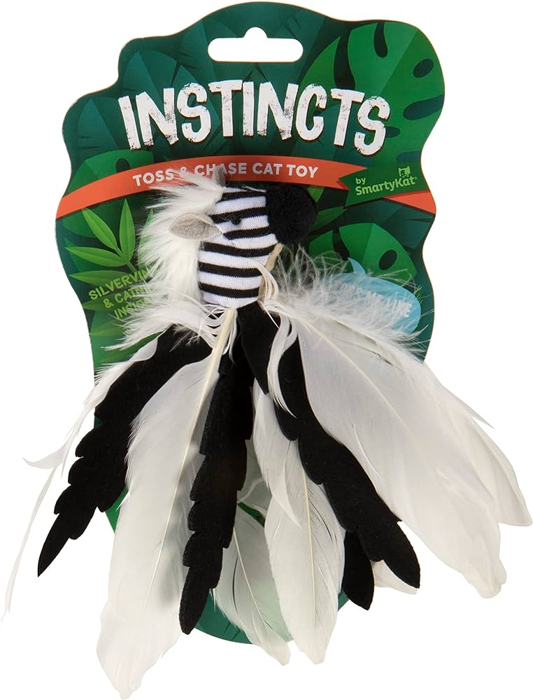 Instincts Toss & Chase Cat Toy - Ziggy Zebras