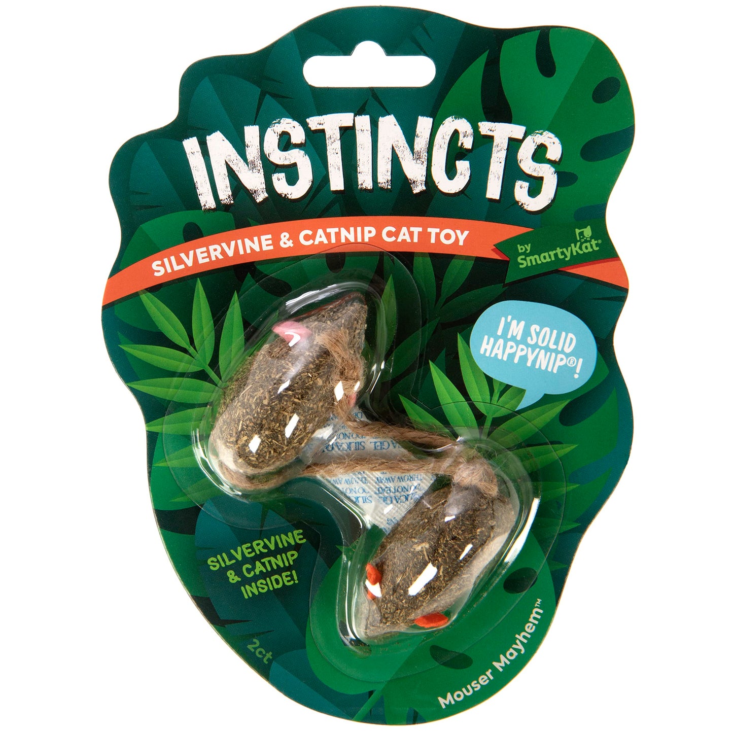 Instincts SIlvervine & Catnip Cat Toy - Mouser Mayhem - 2pk