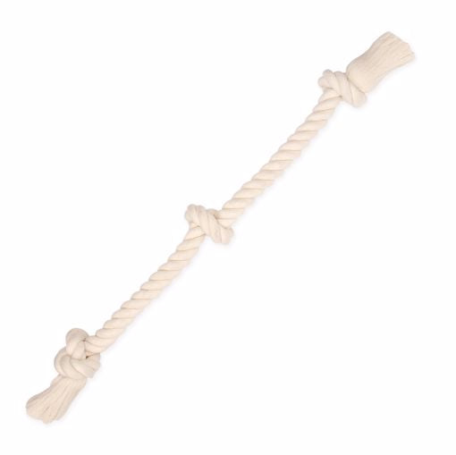 White 3 Knot Tug - Dog Toy-XL