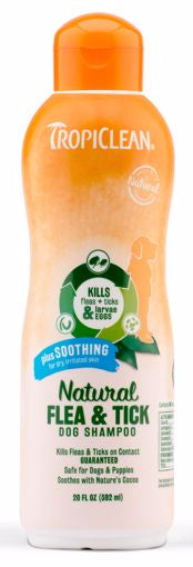 Natural Flea & Tick Shampoo Plus Soothing- 20fl OZ