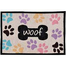 12"x 19" Woof With Paws Mat