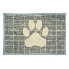 12" X 19" Paw Fashion Mat - Plaid