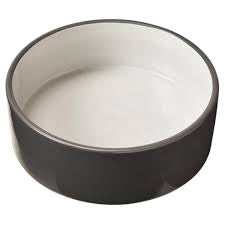 2 Tone Gray Dog Dish