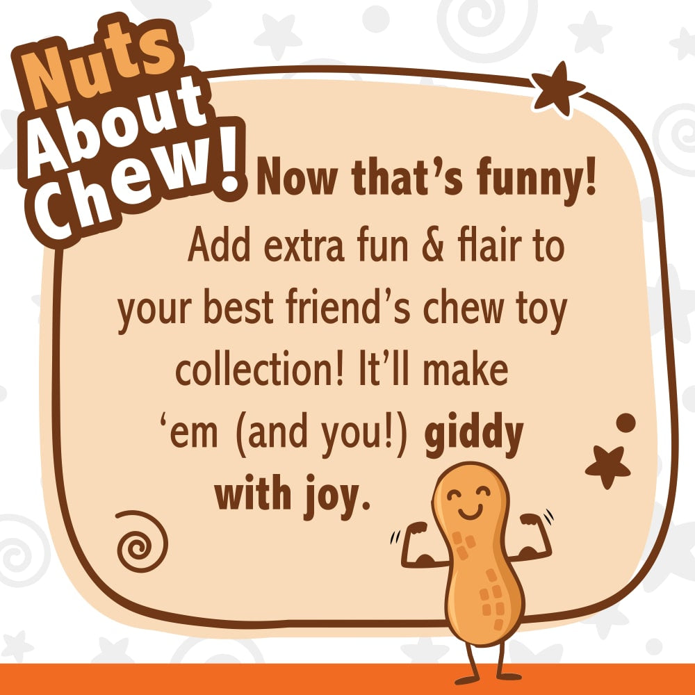 Strong Chew Fillable Peanut Dog Toy-Peanut Butter