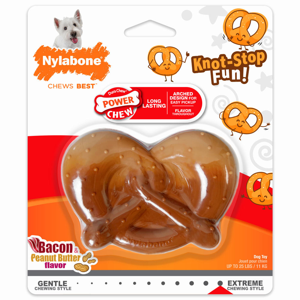 Nylabone Power Chew Pretzel Bacon & Peanut Butter Flavor