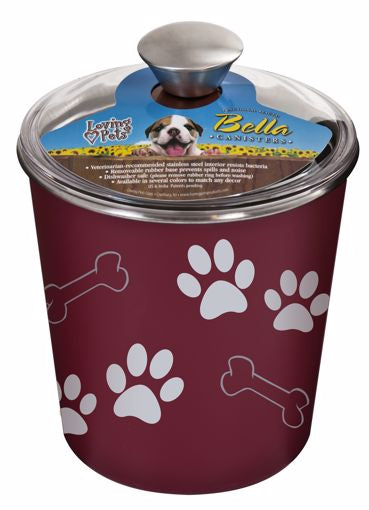 Bella Bowl Canister- Merlot