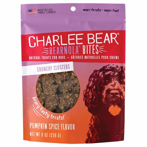 Charlee Bear Bearnola Bites Crunchy Clusters Pumpkin Spice Flavor 8 oz