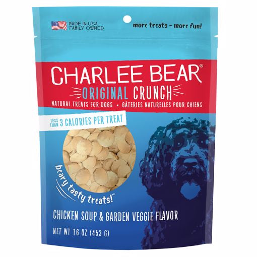Charlee Bear Original Crunch Chicken Soup & Garden Viggie Flavors 16 oz