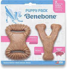 Benebone Puppy Pack Chews - Bacon - 2pk