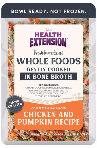 Health Extension Gently Cooked in Broth Chicken/ Pumpkin Recipe For Dogs 9 oz