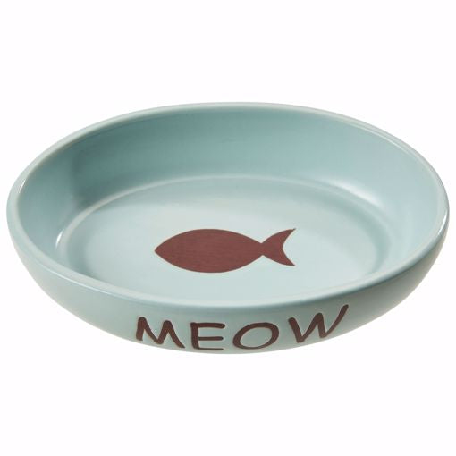 Portofino Oval Cat Dish-6 in.