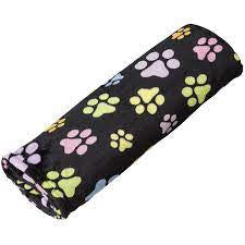 Blanket with Rainbow Paw Designs 30x40
