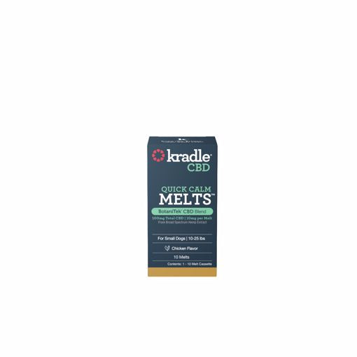 Kradle CBD Quick Calm Melt -Dog/Small - Chicken 10 ct.