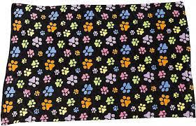 Blanket with Rainbow Paw Designs 30x40