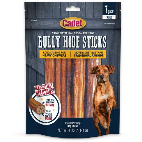 Cadet Bully Hide Sticks - 4pk Small