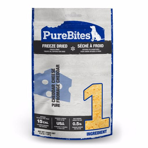 Purebites Freeze Dried Dog Treats-Cheddar Cheese 4.2 oz.