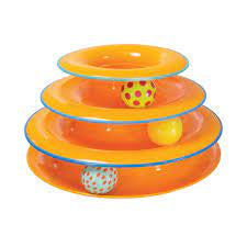 Cat stages Tower of Tracks Cat TOY