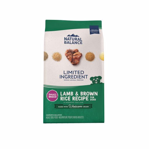 Natural Balance Lamb & Brown Rice Dry Dog Food-4lbs