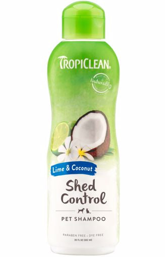 Tropiclean Lime & Coconut Shed Control Dog & Cat Shampoo 20 oz