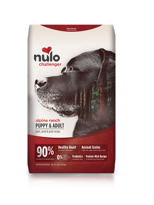 Nulo Challenger puppy & adult beef, lamb, and pork 11lbs