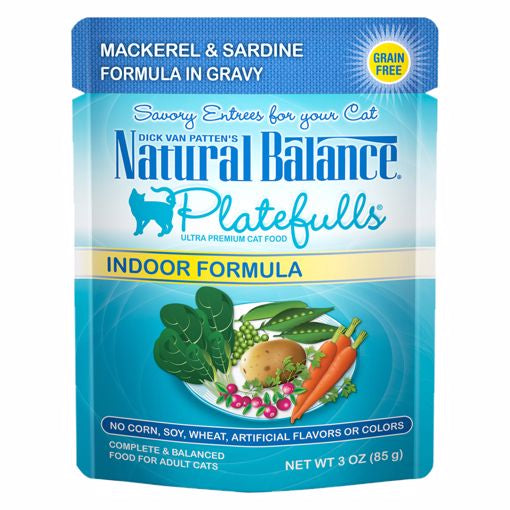 Natural Balance Platefulls Mackerel/Sardine 3 oz