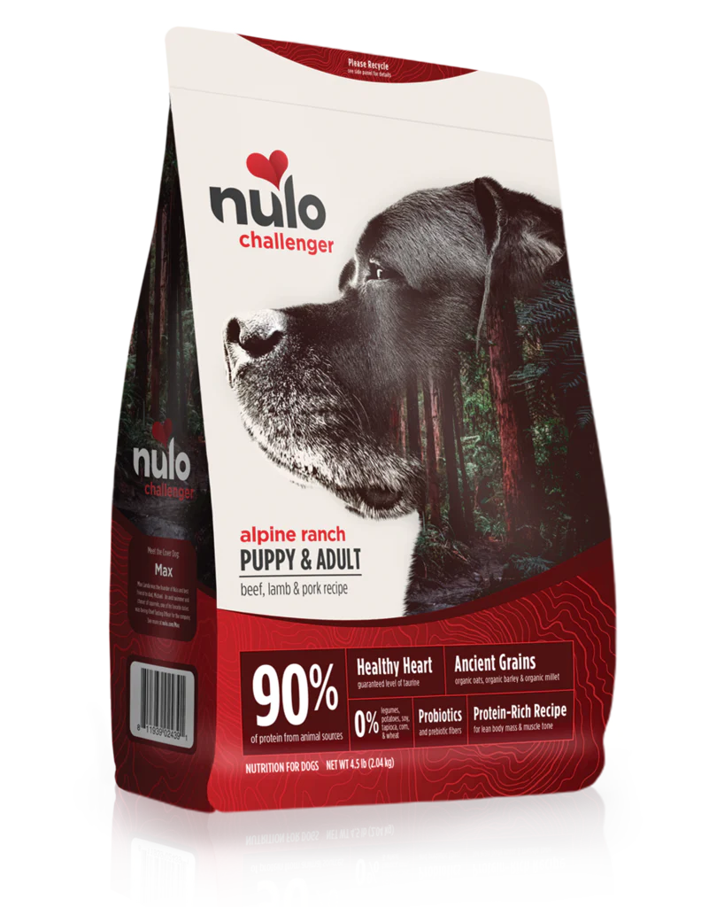 Nulo Challenger Puppy & Adult Beef, Lamb, Pork 4.5lbs