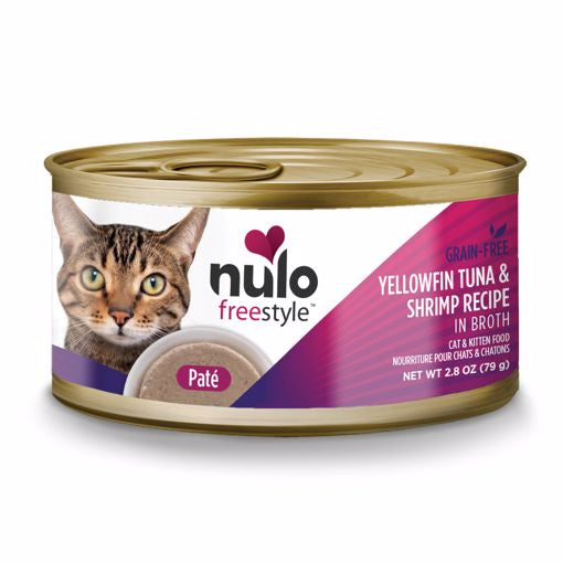 Nulo Freestyle Cat/Kitten Pate - Yellowfin tuna/Shrimp 2.8oz. Can
