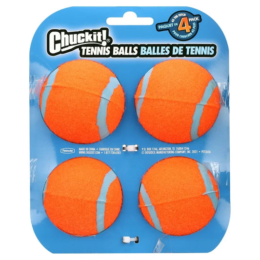 Chuckit Tennis Balls - 4pk
