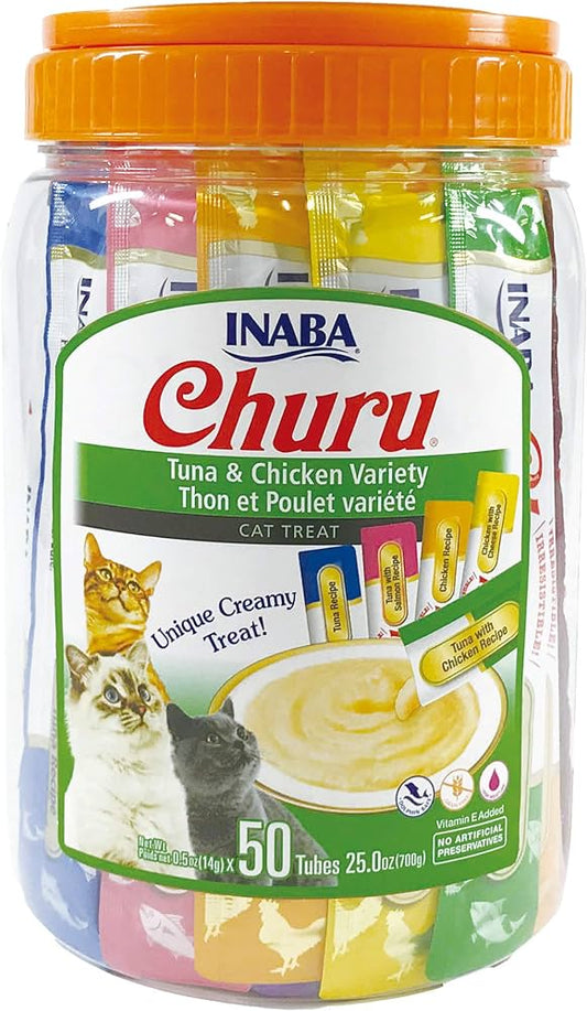 Churu Tuna & Chicken Variety Tub - 50/0.5oz