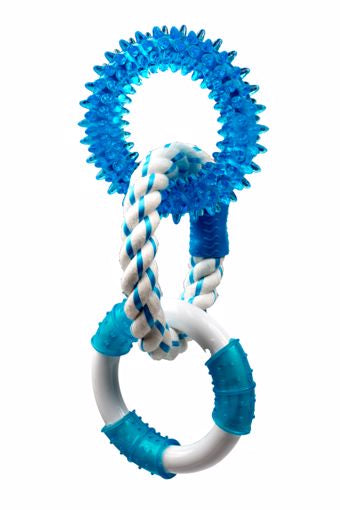 Multipet Canine Clean Dental Chew Toy & Rope- Peppermint