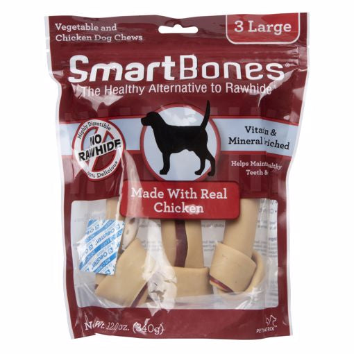 Smart Bones w/Chicken - 3pk Large Bones