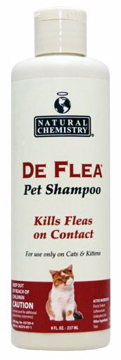 DeFlea Pet Shampoo For Cats-8 oz.