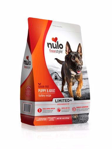 Nulo FreeStyle Puppy & Adult GrainFree Dog Food - Turkey - 4lb