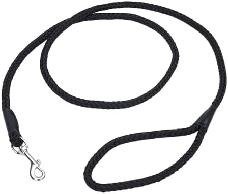 Coastal Braided Leash 6’ Black