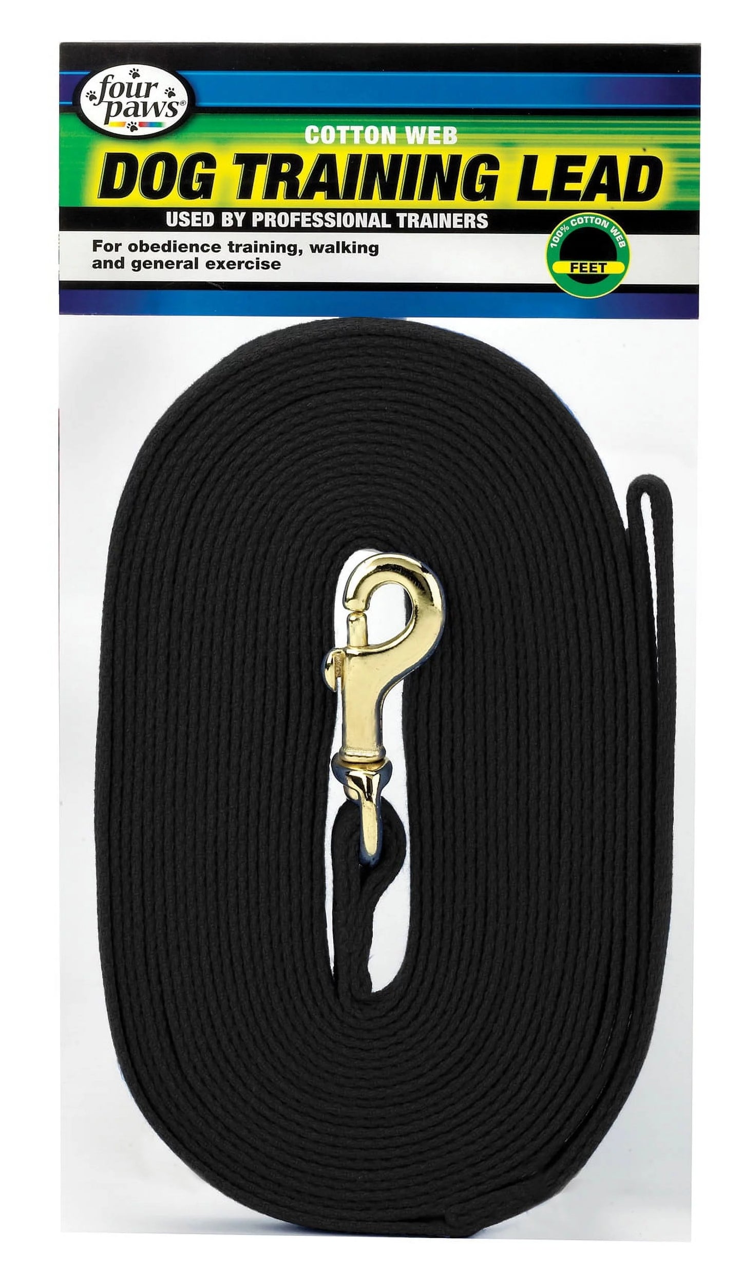Cotton Web Lead - Black 20ft