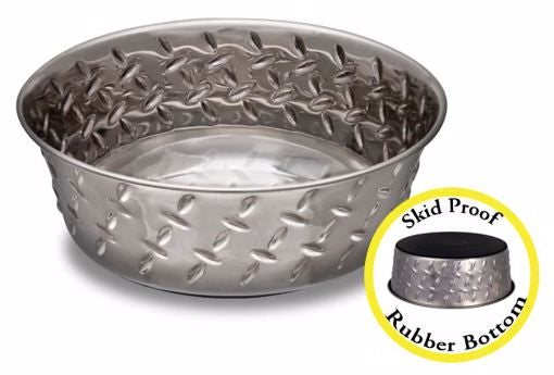 Diamond Plated Bowl 1 Pint