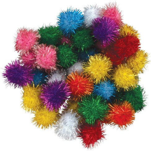 Creativity Street Glitter Pom Poms