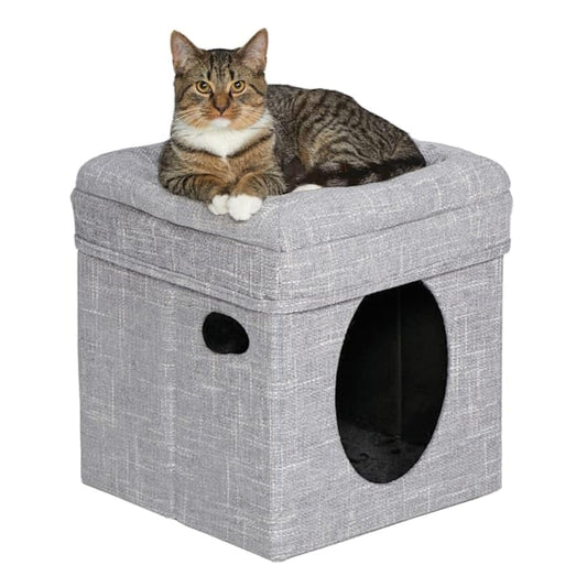 Curious Cat Tube - Silver Mesh