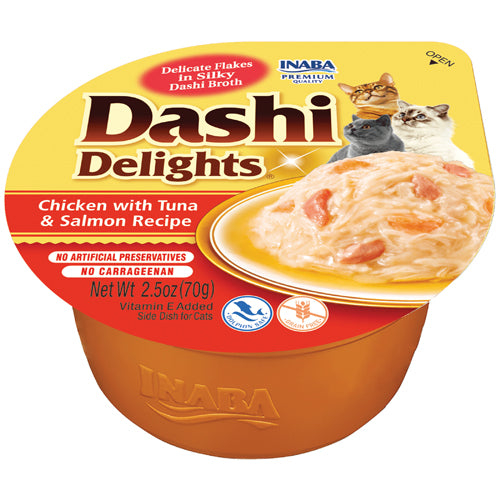 Dashi Delights Cat Food - Chicken w/Tuna & Salmon Recipe - 2.5oz