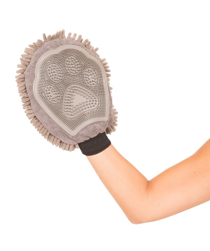 Dirty Dog Doormat/Grooming Mitt - Grey