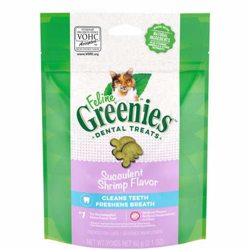Greenies Feline Dental Treats Succulent Shrimp Flavor 4.6 oz