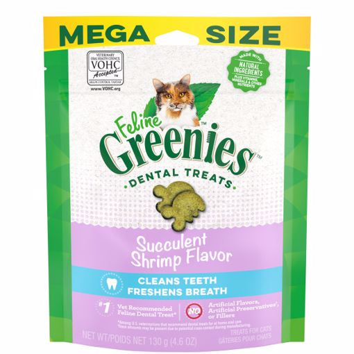 Greenies Feline Dental Treats Succulent Shrimp Flavor 4.6 oz